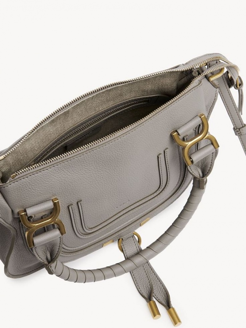 Bolsos Cruzados Chloe Marcie Small Double Carry Grises | CHE-SR13547