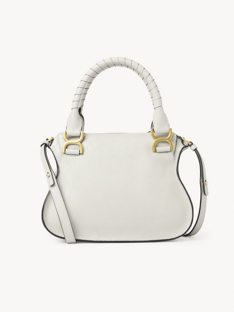 Bolsos Cruzados Chloe Marcie Small Double Carry Blancos | CHE-SR13550