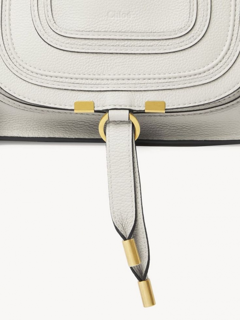 Bolsos Cruzados Chloe Marcie Small Double Carry Blancos | CHE-SR13550