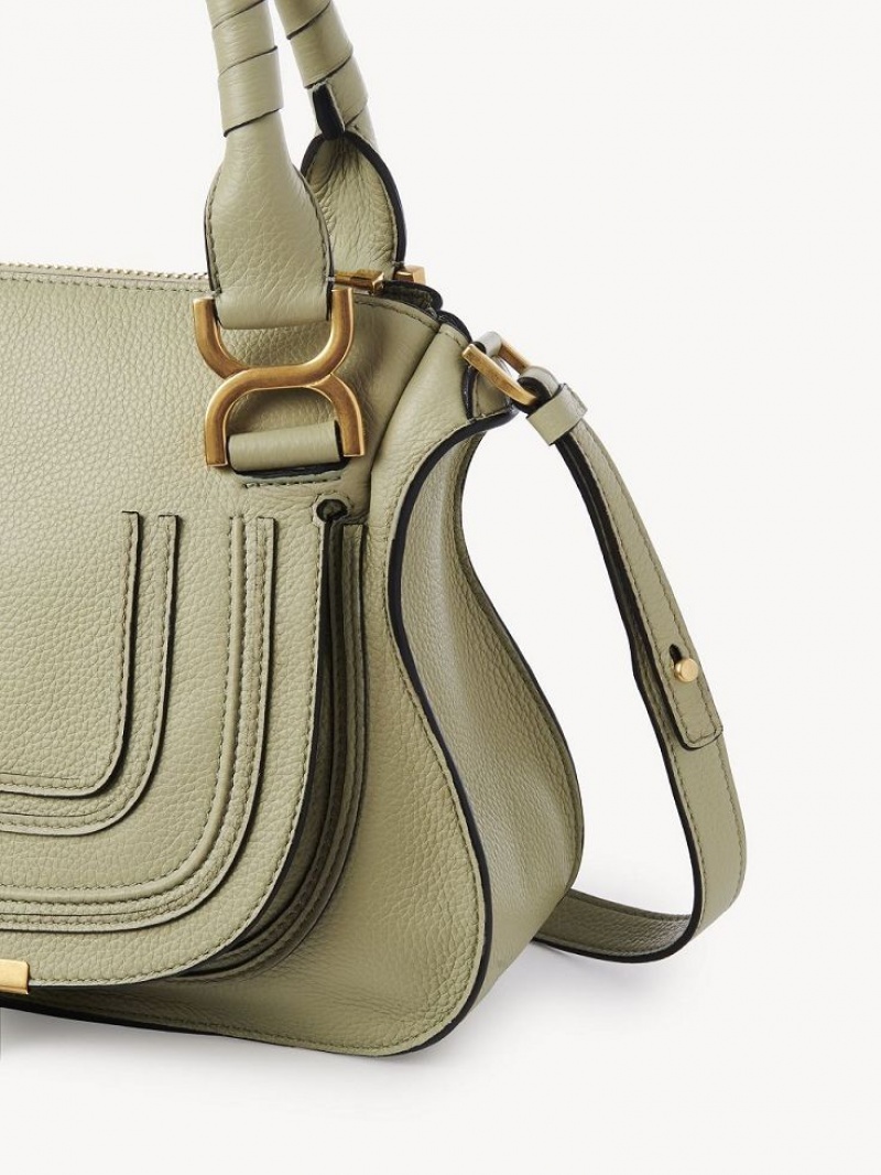 Bolsos Cruzados Chloe Marcie Small Double Carry Verdes | CHE-SR13554