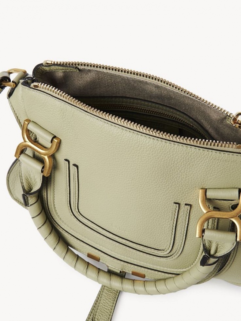 Bolsos Cruzados Chloe Marcie Small Double Carry Verdes | CHE-SR13554
