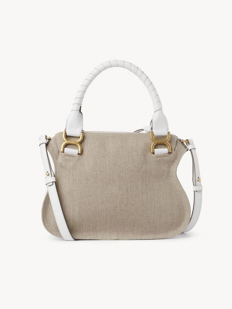 Bolsos Cruzados Chloe Marcie Small Double Carry Blancos | CHE-SR13595