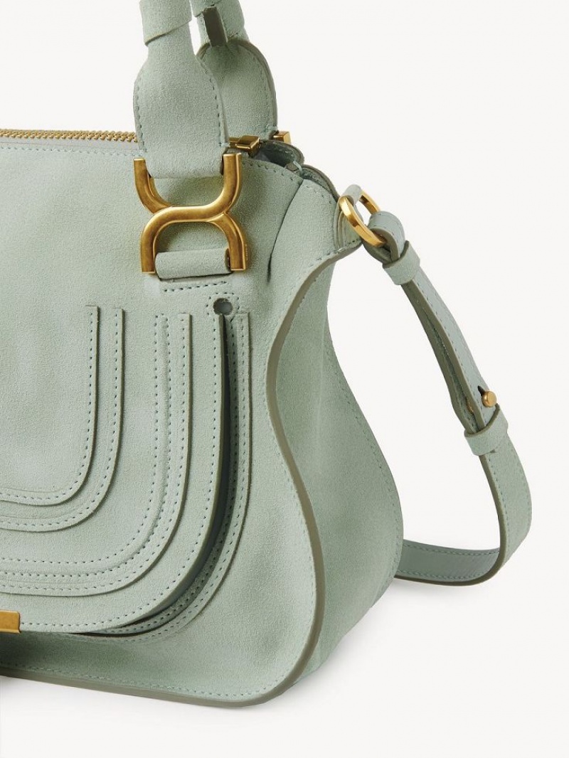 Bolsos Cruzados Chloe Marcie Small Double Carry Verdes | CHE-SR13601