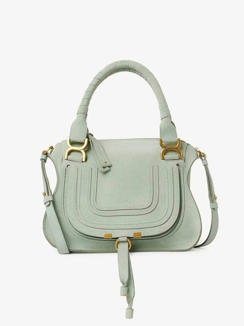 Bolsos Cruzados Chloe Marcie Small Double Carry Verdes | CHE-SR13601