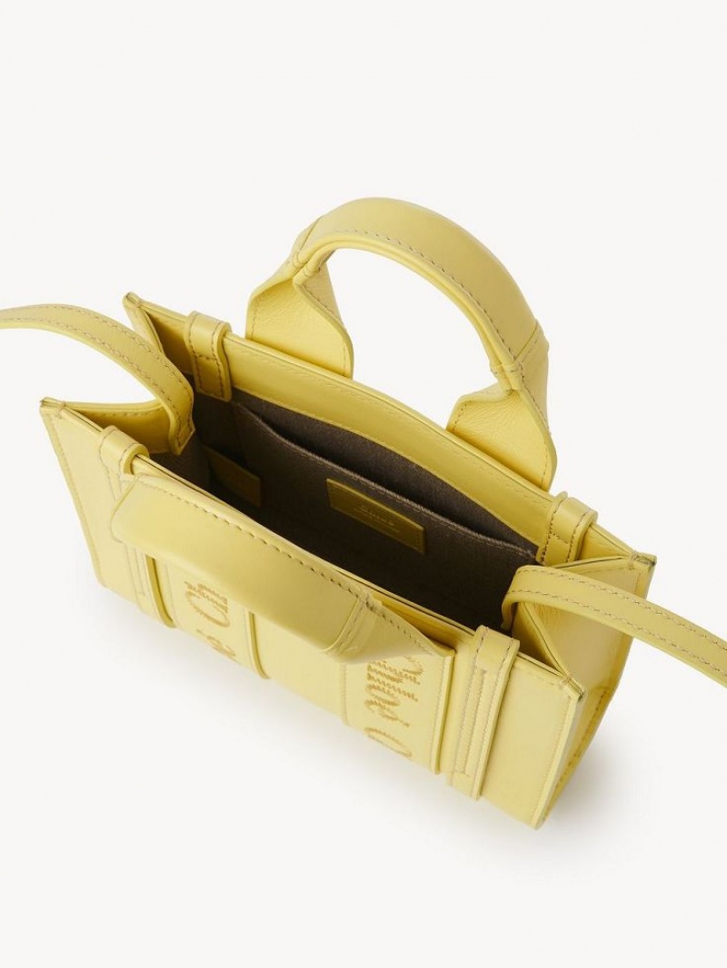 Bolsos Cruzados Chloe Mini Woody Amarillos | CHE-SR13520