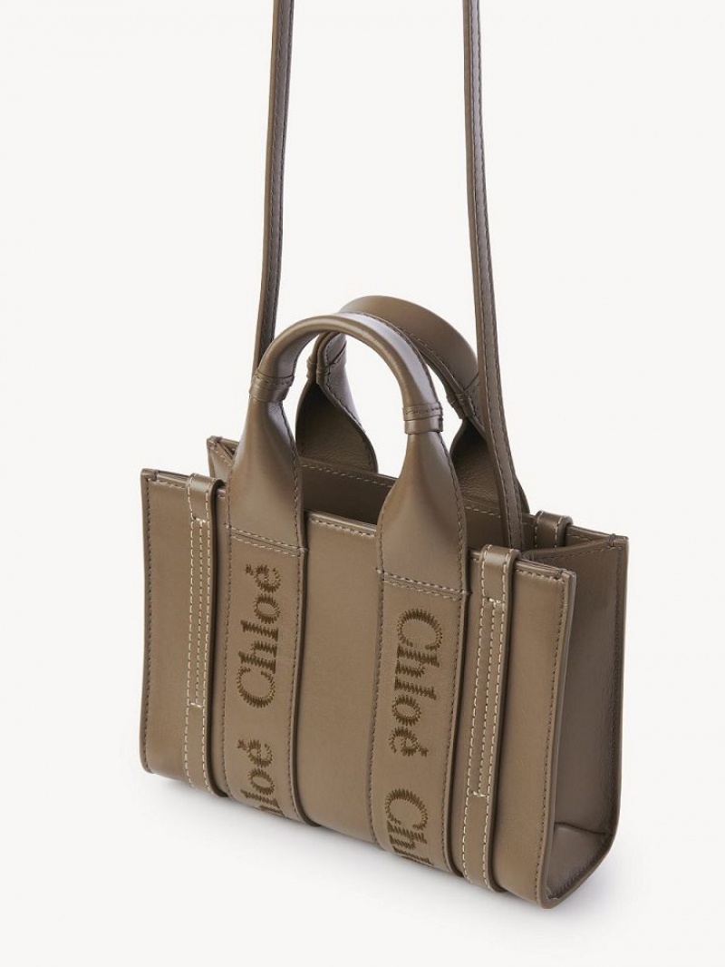 Bolsos Cruzados Chloe Mini Woody Verdes | CHE-SR13521