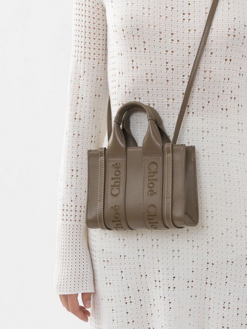 Bolsos Cruzados Chloe Mini Woody Verdes | CHE-SR13521