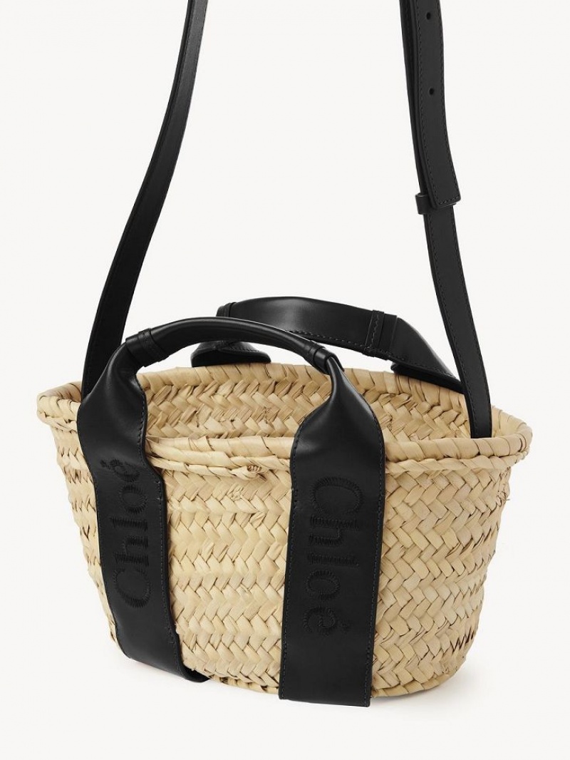 Bolsos Cruzados Chloe Sense Small Basket Negros | CHE-SR13519