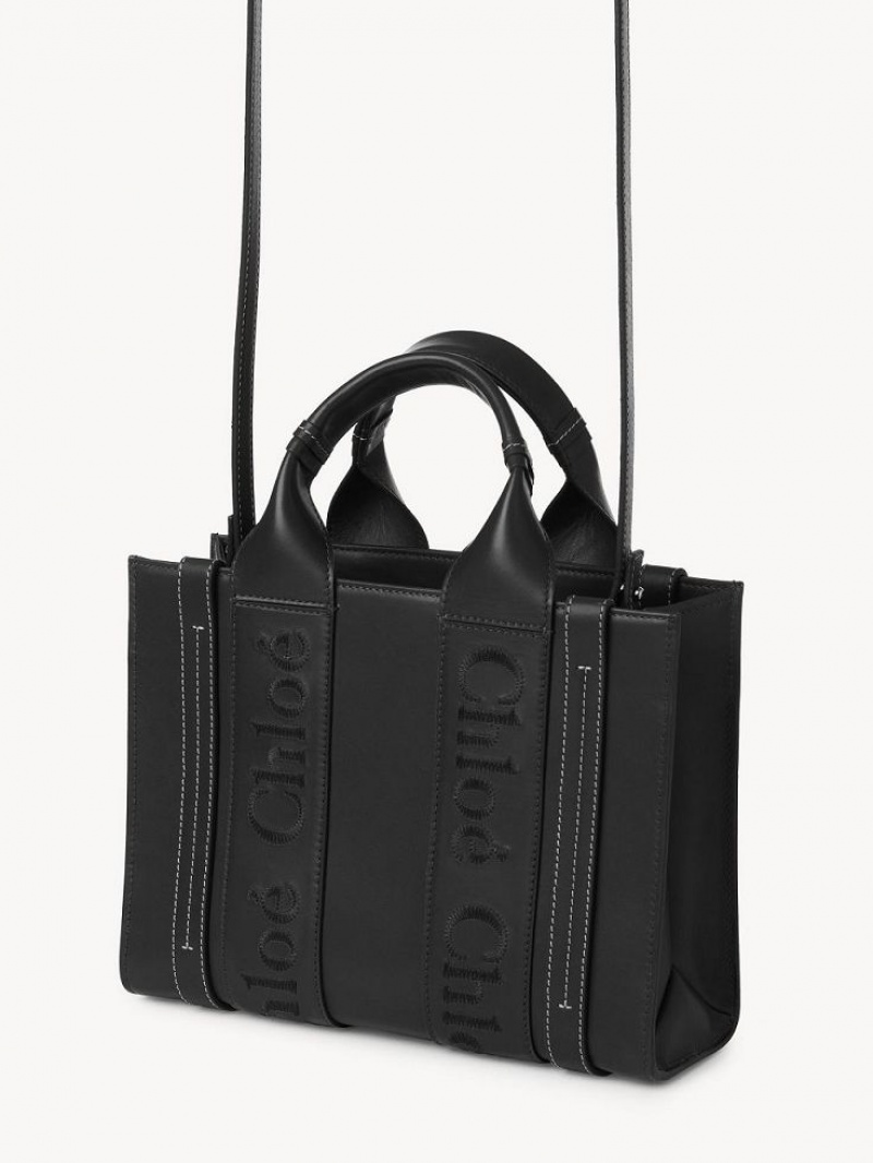 Bolsos Cruzados Chloe Small Woody Negros | CHE-SR13536