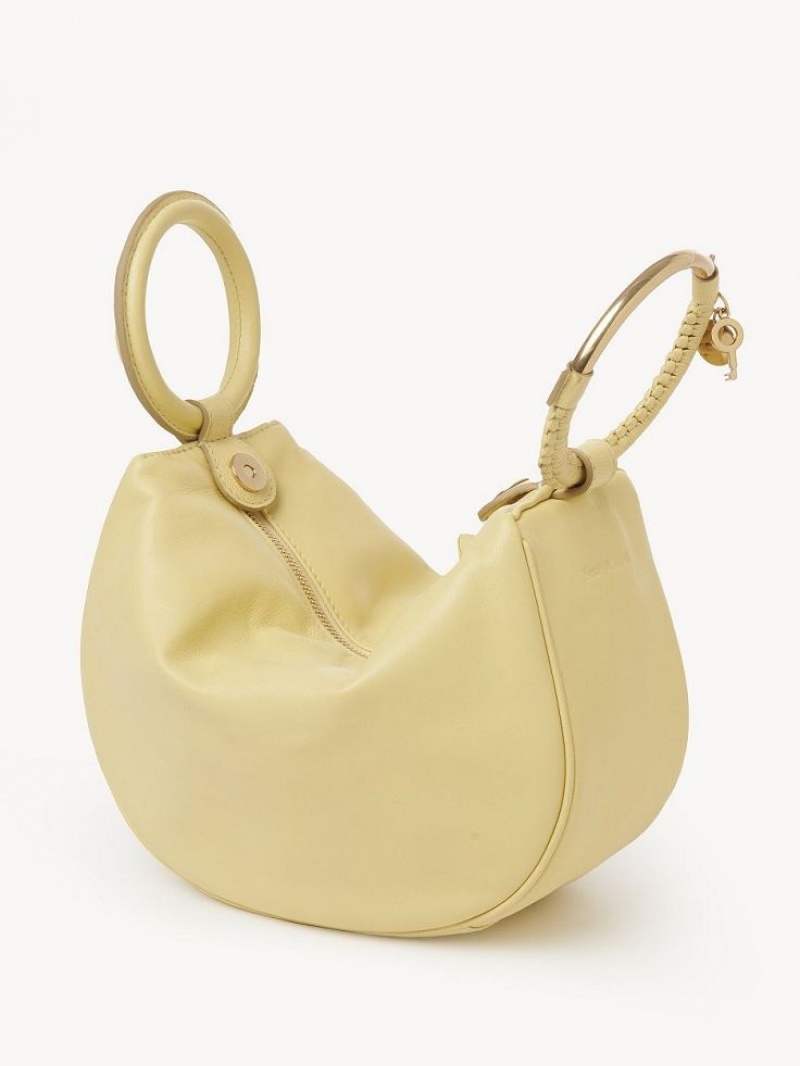 Bolsos Mini Chloe Hana Wristlet Amarillos | CHE-SR14773