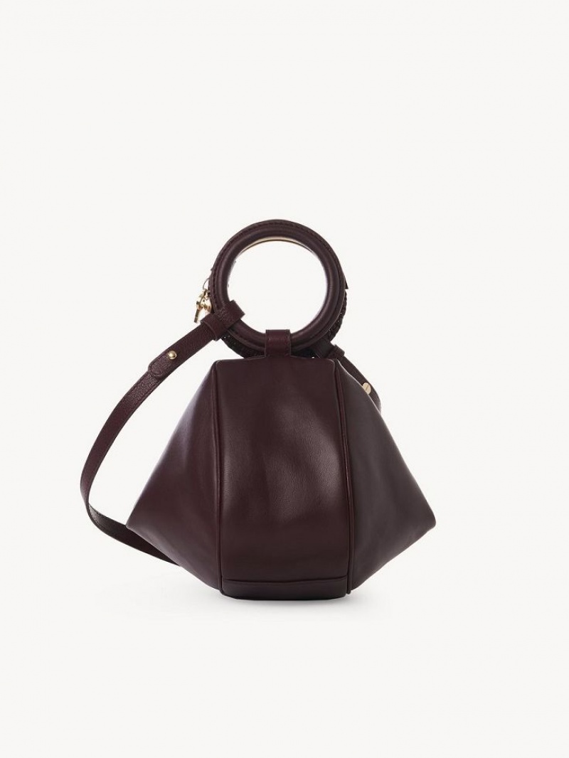 Bolsos Mini Chloe Hana Wristlet Vino | CHE-SR14772