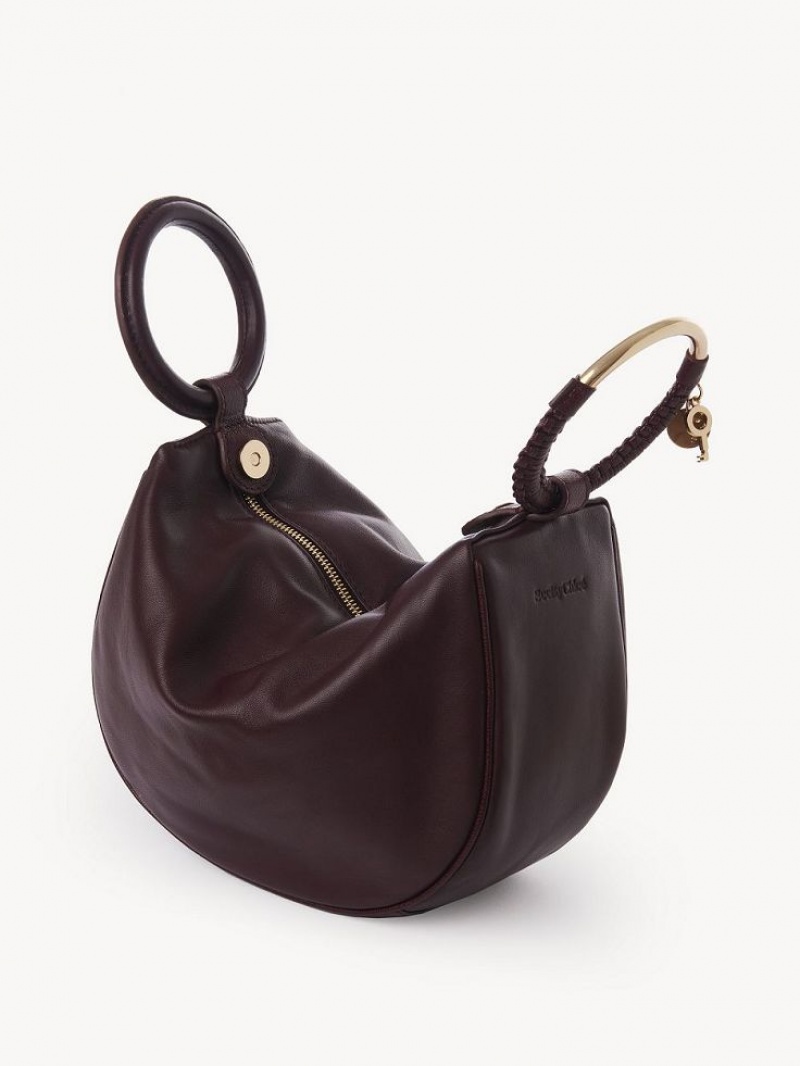 Bolsos Mini Chloe Hana Wristlet Vino | CHE-SR14772