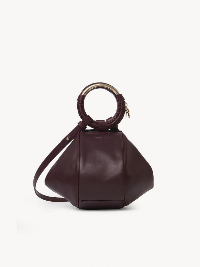 Bolsos Mini Chloe Hana Wristlet Vino | CHE-SR14772