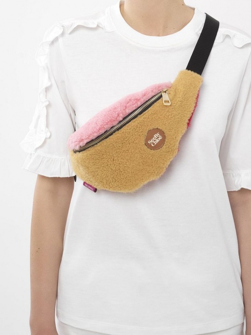 Bolsos Mini Chloe Huggy Banana Belt Marrom | CHE-SR14729