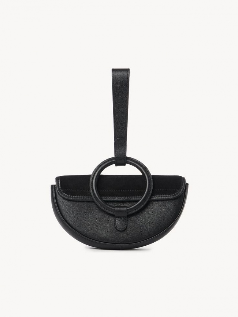 Bolsos Mini Chloe Mara Half Moon Negros | CHE-SR14754