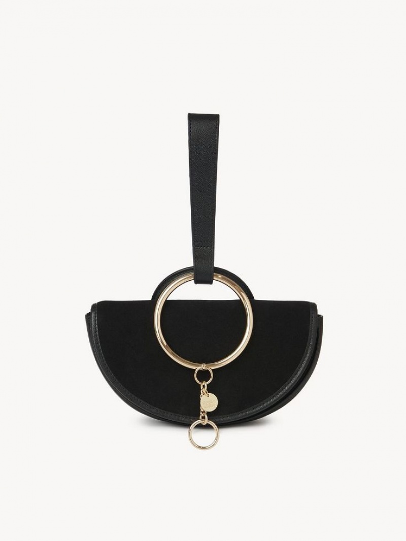 Bolsos Mini Chloe Mara Half Moon Negros | CHE-SR14754