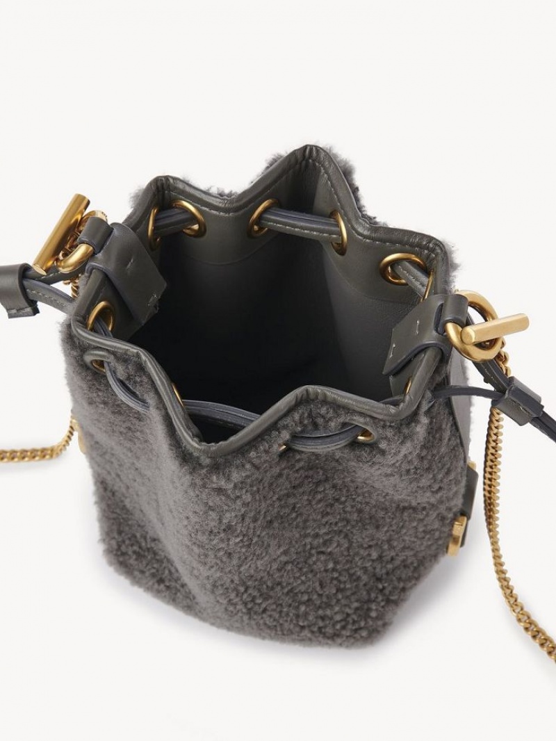 Bolsos Mini Chloe Marcie Bucket Grises | CHE-SR13740