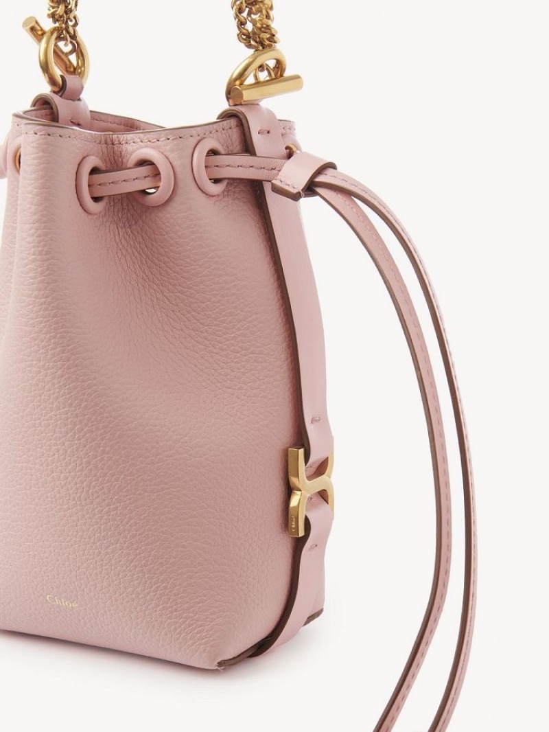 Bolsos Mini Chloe Marcie Bucket Rosas | CHE-SR13741