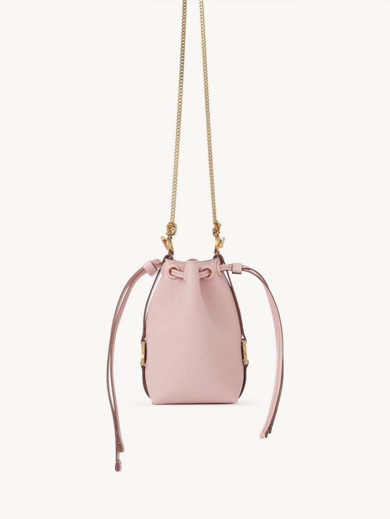 Bolsos Mini Chloe Marcie Bucket Rosas | CHE-SR13741