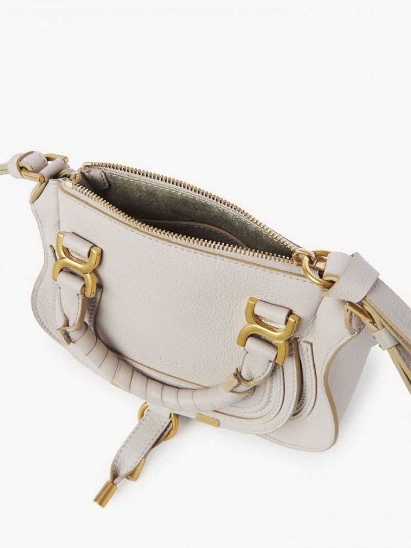Bolsos Mini Chloe Marcie Double Carry Grises | CHE-SR13714