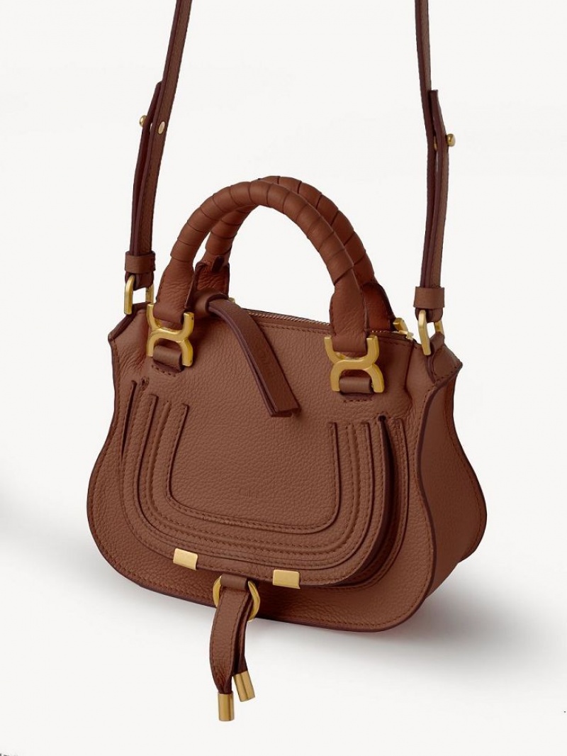 Bolsos Mini Chloe Marcie Double Carry Marrom | CHE-SR13725