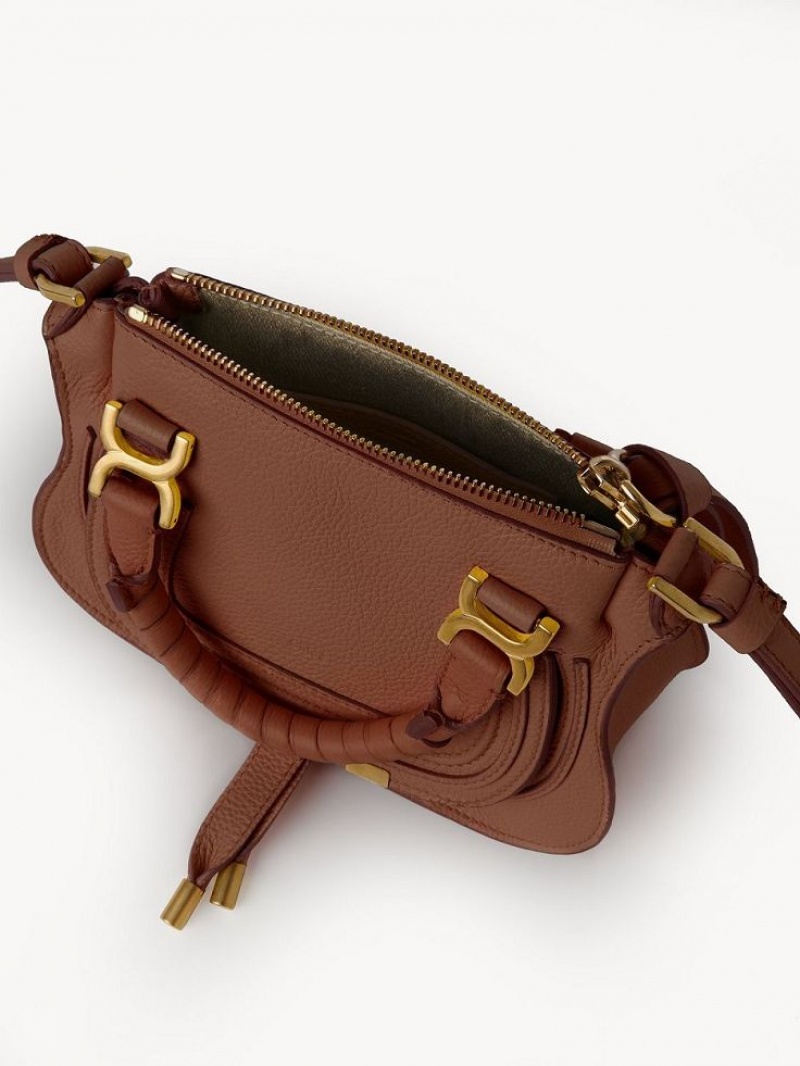 Bolsos Mini Chloe Marcie Double Carry Marrom | CHE-SR13725