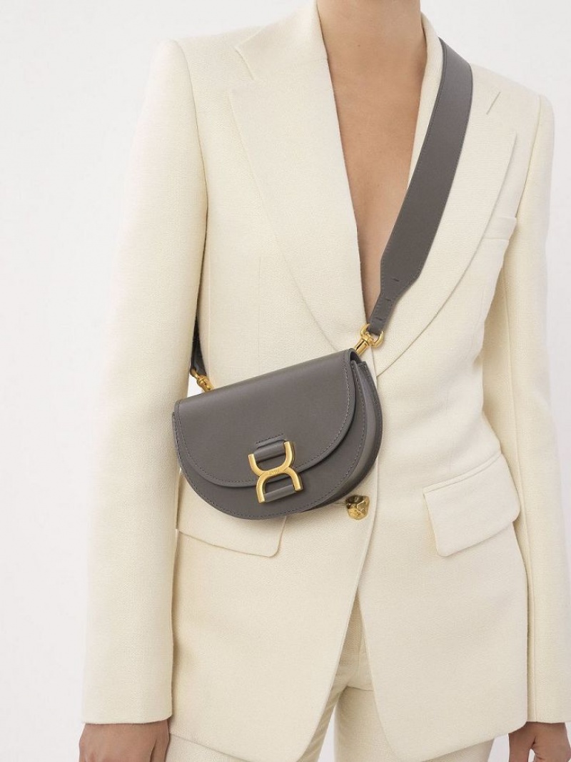 Bolsos Mini Chloe Marcie Flap Grises | CHE-SR13711