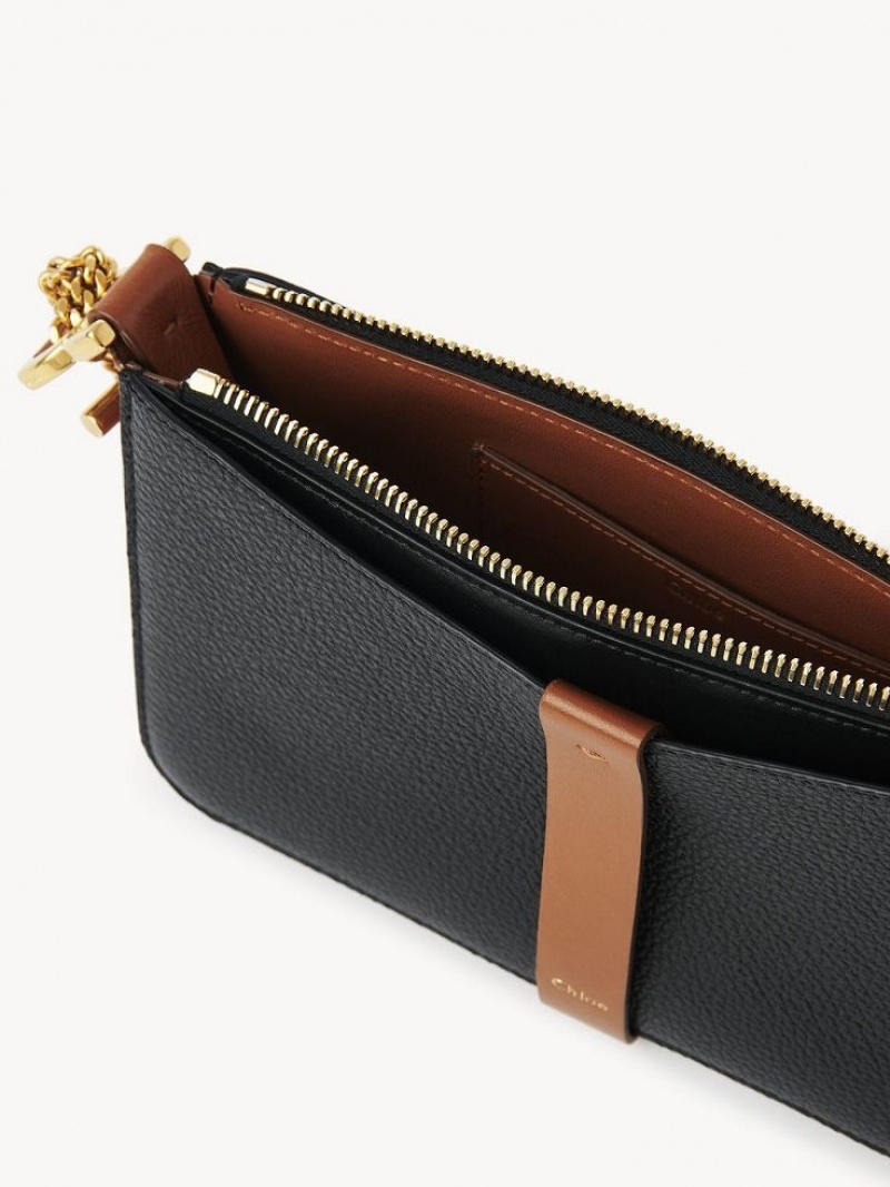 Bolsos Mini Chloe Marcie Pouch On Chain Negros | CHE-SR13704