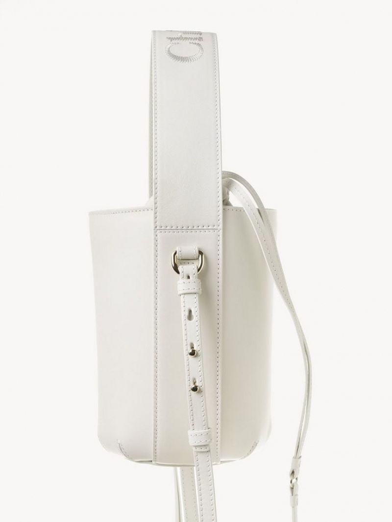 Bolsos Mini Chloe Sense Bucket Blancos | CHE-SR13677