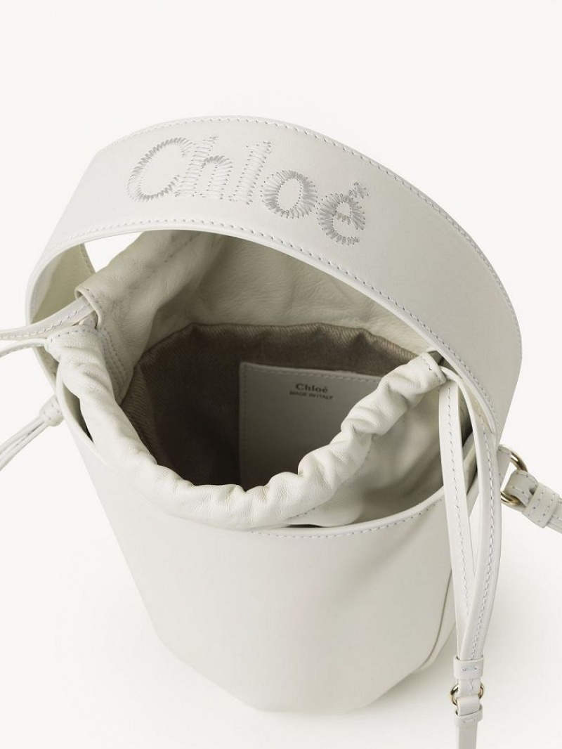 Bolsos Mini Chloe Sense Bucket Blancos | CHE-SR13677