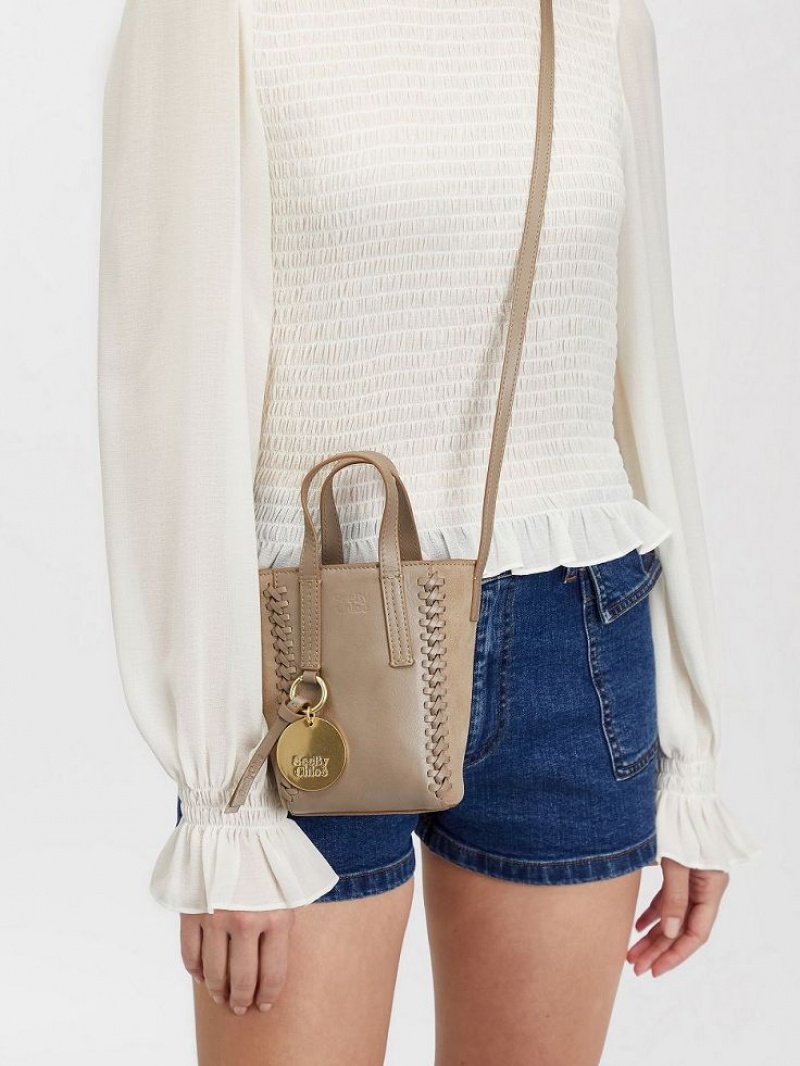 Bolsos Mini Chloe Tilda Tote Grises | CHE-SR14751