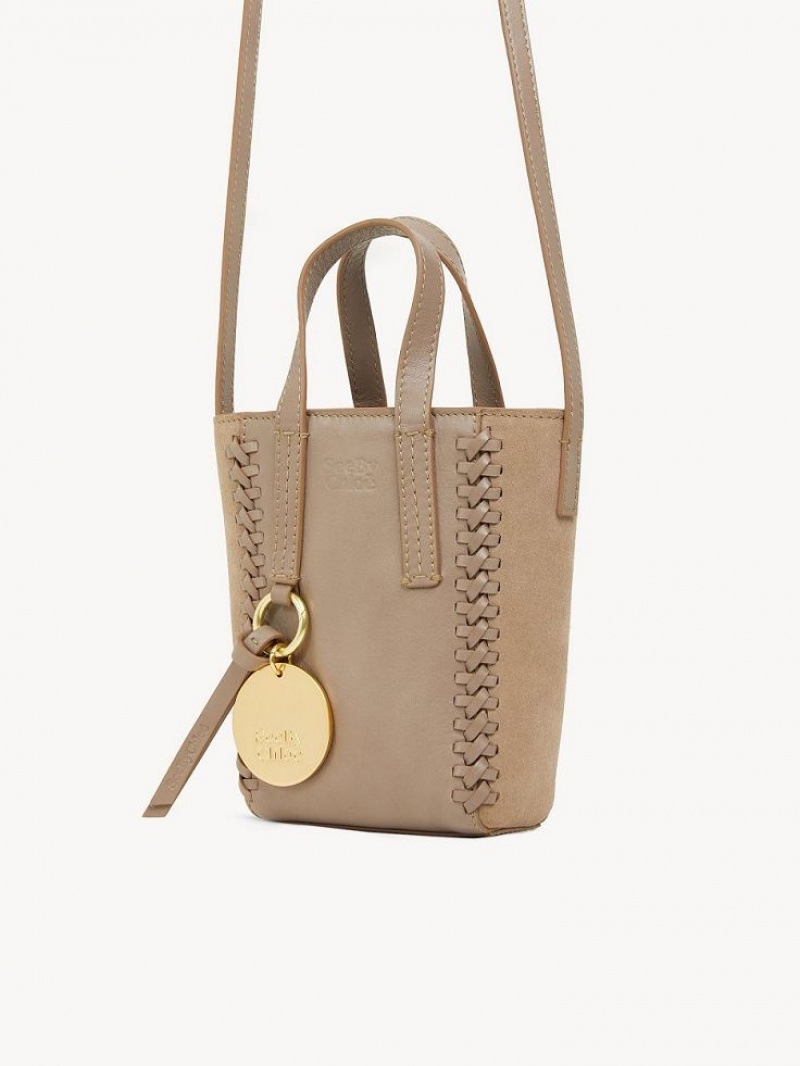 Bolsos Mini Chloe Tilda Tote Grises | CHE-SR14751