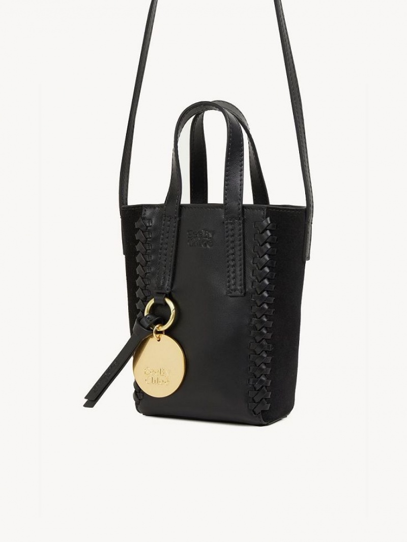 Bolsos Mini Chloe Tilda Tote Negros | CHE-SR14752