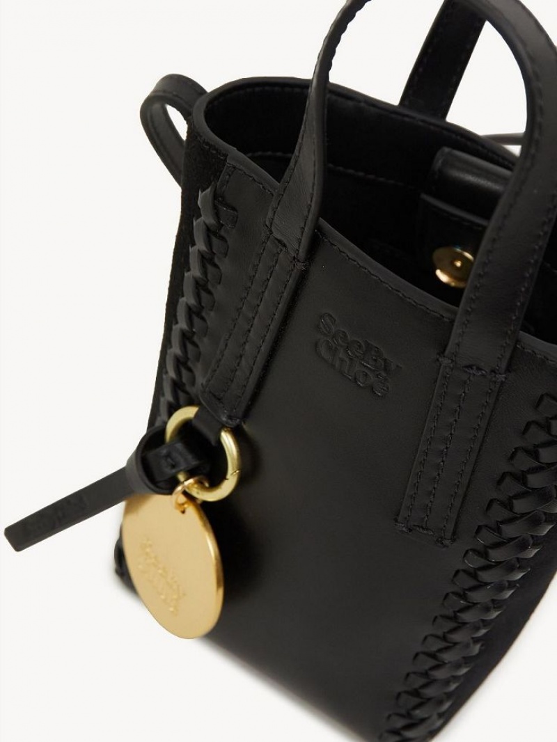 Bolsos Mini Chloe Tilda Tote Negros | CHE-SR14752