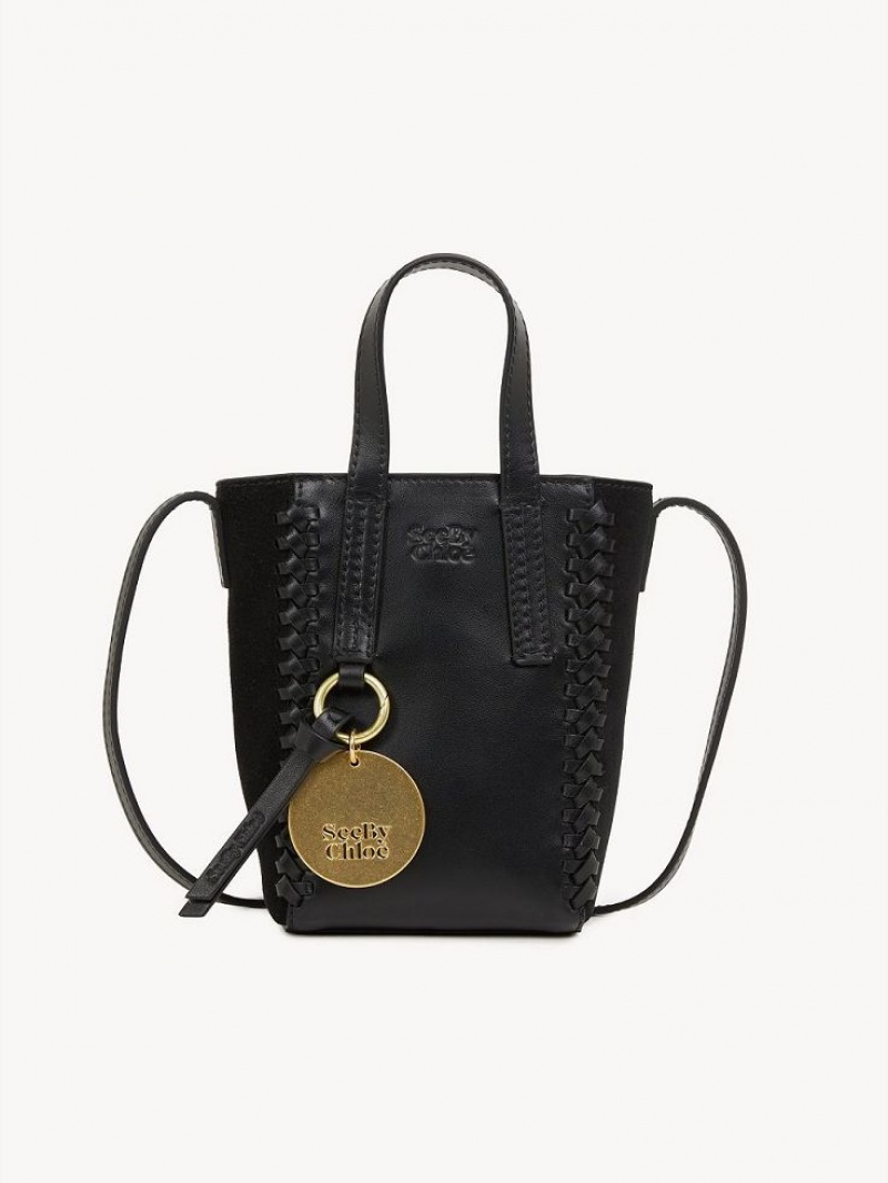Bolsos Mini Chloe Tilda Tote Negros | CHE-SR14752