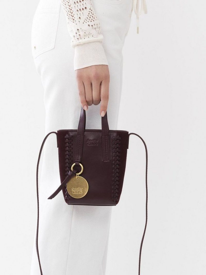 Bolsos Mini Chloe Tilda Tote Vino | CHE-SR14750