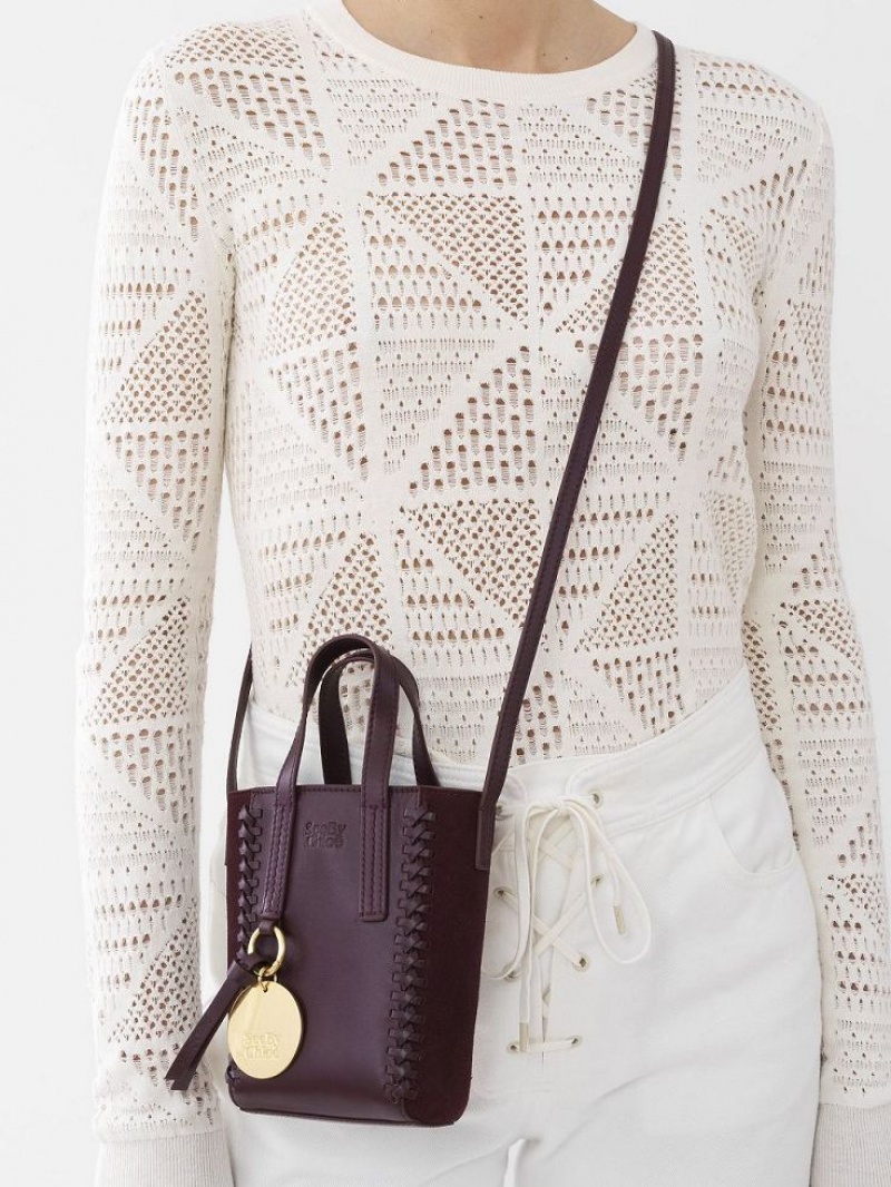 Bolsos Mini Chloe Tilda Tote Vino | CHE-SR14750