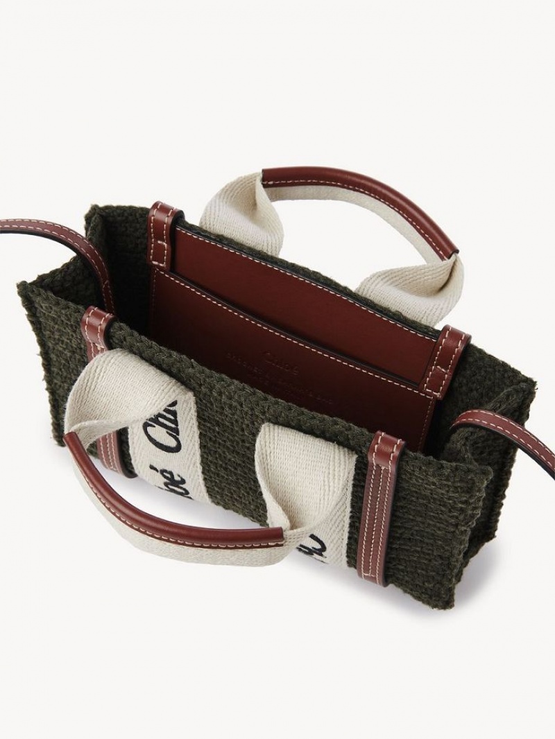 Bolsos Mini Chloe Woody Tote 2 Grises | CHE-SR13731