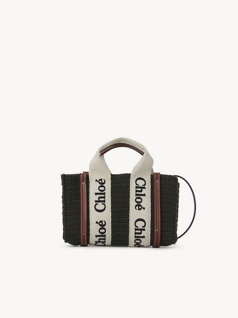 Bolsos Mini Chloe Woody Tote 2 Grises | CHE-SR13731