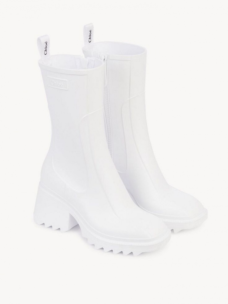 Botas Chloe Betty Rain Blancos | CHE-SR14215