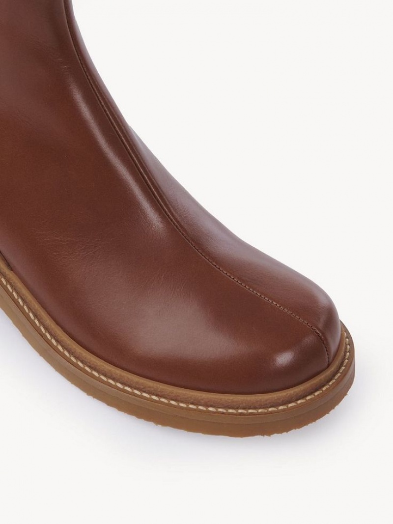 Botas Chloe Bonni Planos Chelsea Marrom | CHE-SR14866