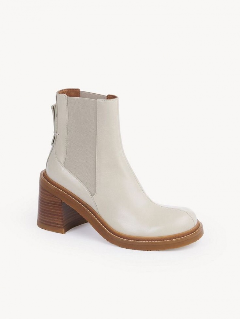 Botas Chloe Bonni Tacón Chelsea Blancos | CHE-SR14865