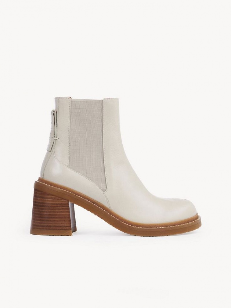 Botas Chloe Bonni Tacón Chelsea Blancos | CHE-SR14865