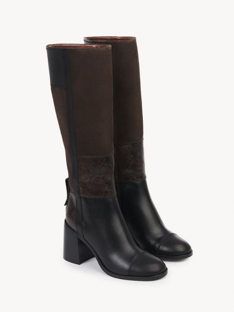 Botas Chloe Irine Tacón High Negros | CHE-SR14871