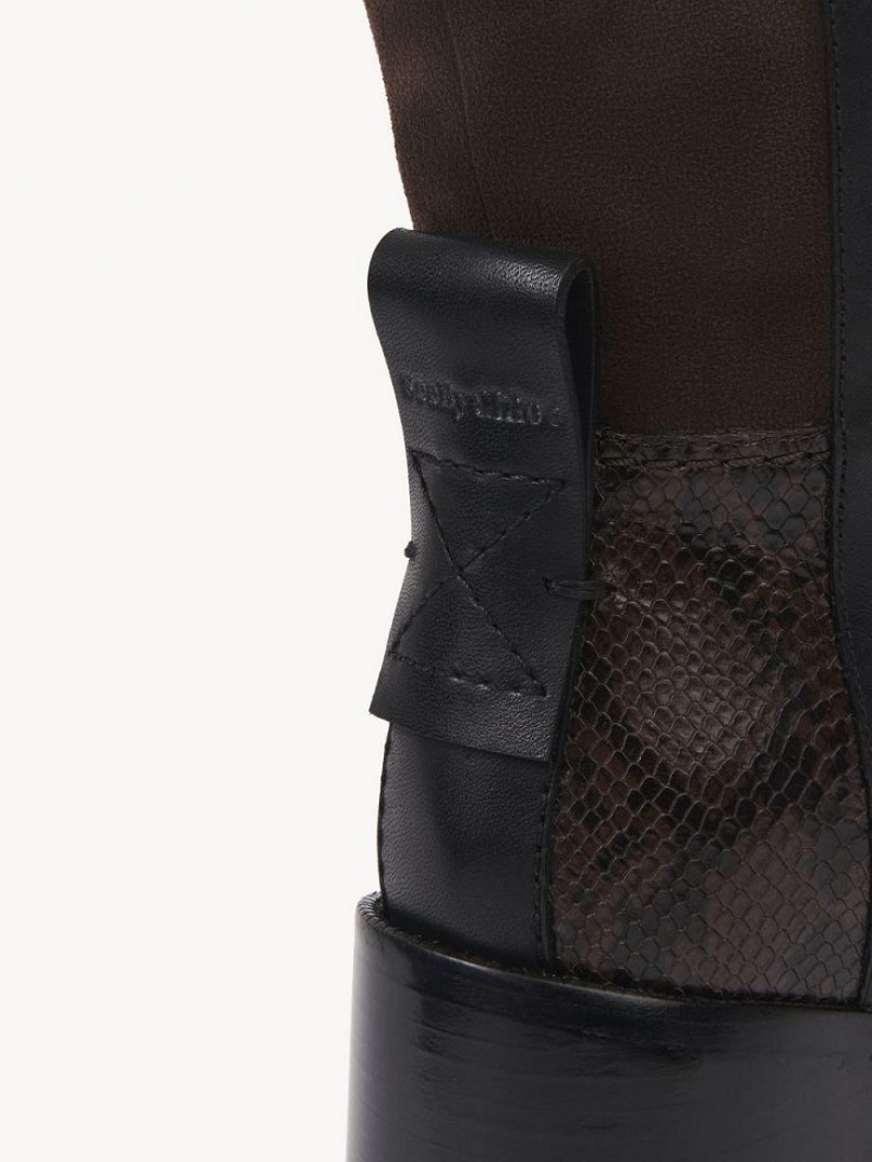 Botas Chloe Irine Tacón High Negros | CHE-SR14871
