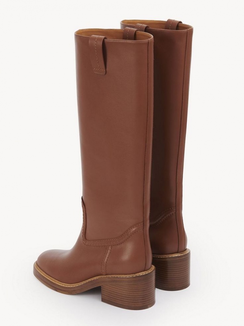 Botas Chloe Mallo High Marrom | CHE-SR14197