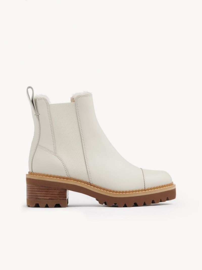 Botas Chloe Mallory Chelsea Blancos | CHE-SR14886