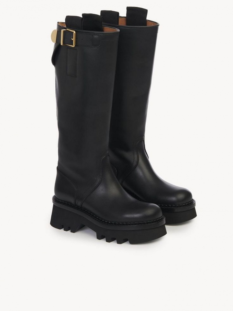 Botas Chloe Owena High Negros | CHE-SR14238