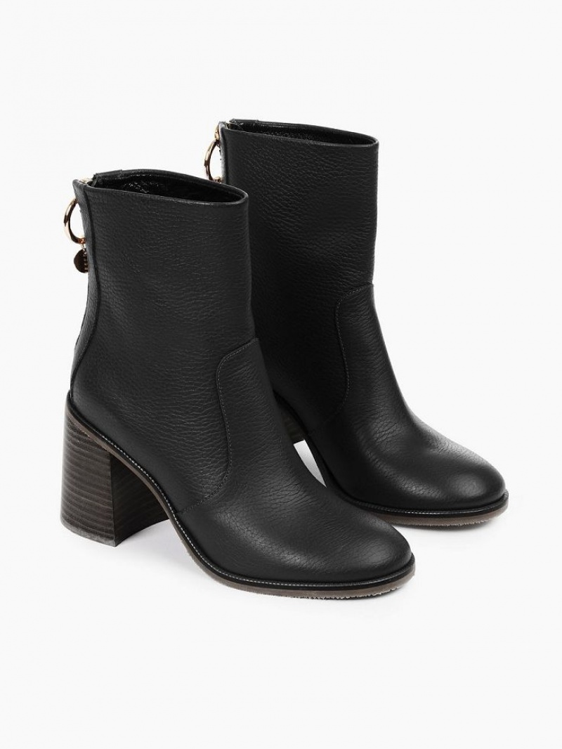 Botines Chloe Aryel Tacón Negros | CHE-SR14857