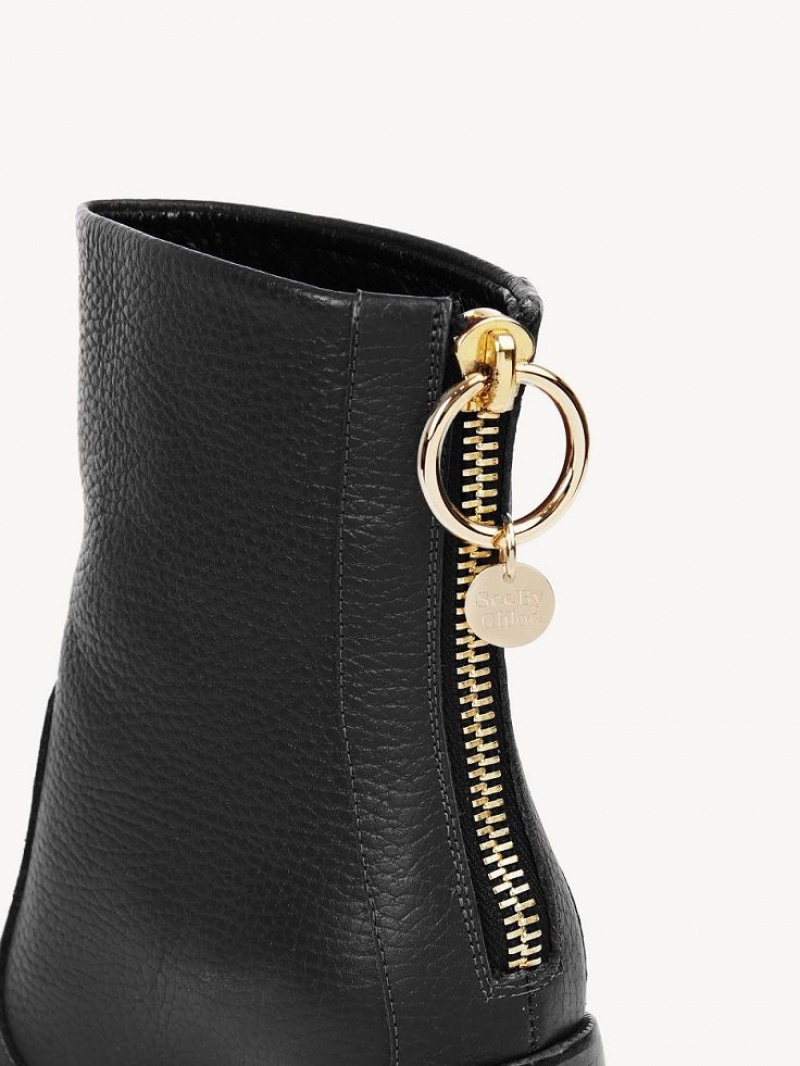 Botines Chloe Aryel Tacón Negros | CHE-SR14857